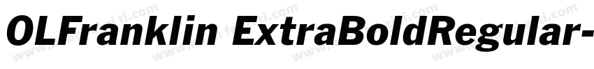 OLFranklin ExtraBoldRegular字体转换